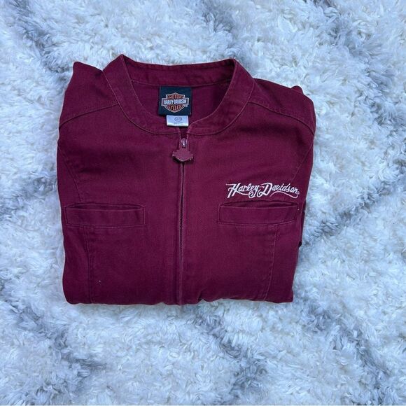 Harley-Davidson Burgundy Jacket - Picture 6 of 8